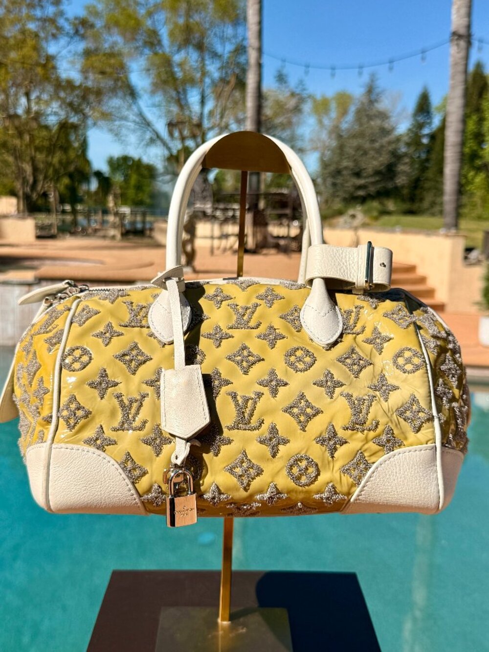 Louis Vuitton Limited Edition Speedy 25 Monogram Embossed